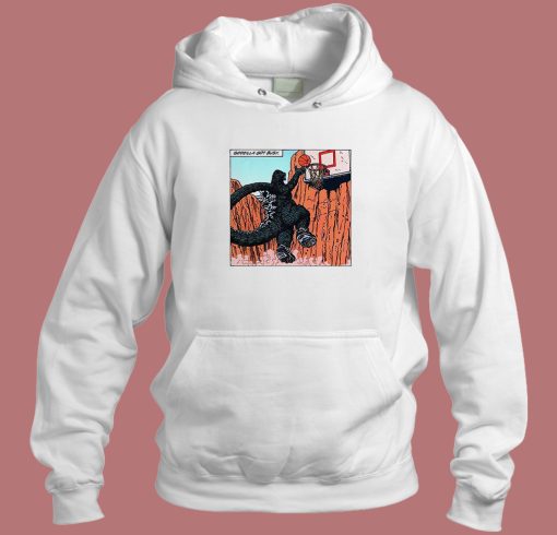 Godzilla Playing Basketball Hoodie Style