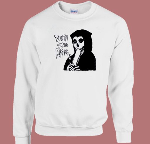 Grim Reaper Death Comes Ripping Sweatshirt