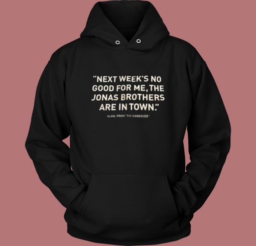 Jonas Brothers Hangover Tour Hoodie Style