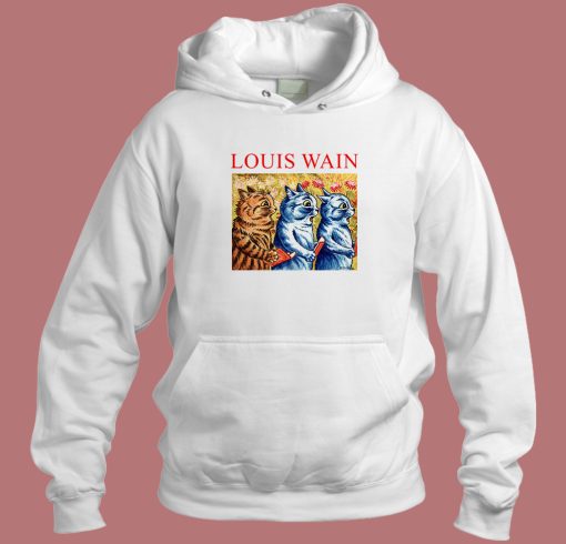 Louis Wain Three Cats Singing Hoodie Style