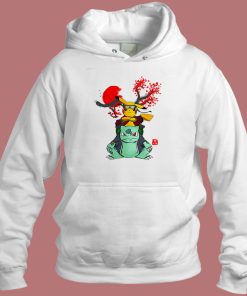 Pikachu And Bulbasaur Mashup Naruto Hoodie Style