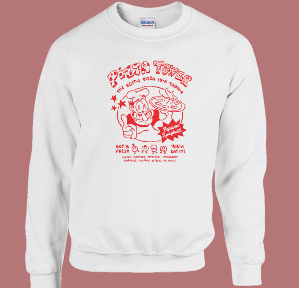 Pizza Tower Peppino Spaghetti Sweatshirt | mpcteehouse.com