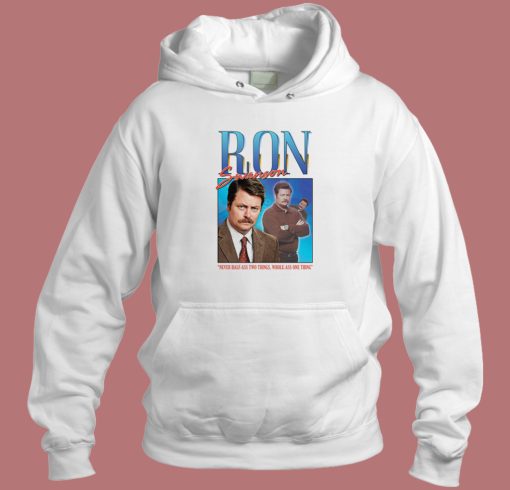 Ron Swanson Homage Hoodie Style