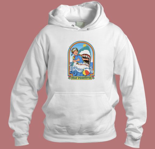 Stay Positive Shark Boys Hoodie Style