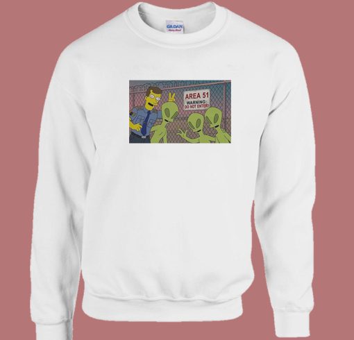 The Simpsons Area 51 Sweatshirt