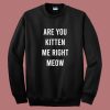 Are You Kitten Me Right Meow Sweatshirt