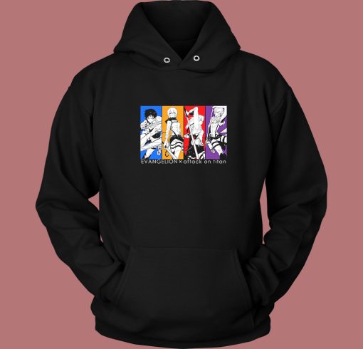 Attack On Evangelion Hoodie Style