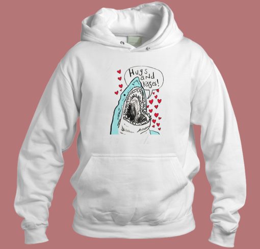 Shark Hugs And Kisses Hoodie Style