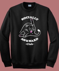 Socially Awkward Club Cat Sweatshirt