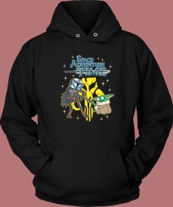 Space Adventure Time With Yoda Hoodie Style