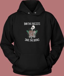 Ban The Fascists Skeleton Hoodie Style