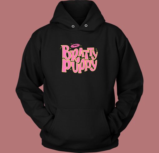 Bratty Puppy 90s Hoodie Style