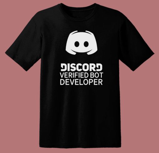 Discord Verified Bot Developer T Shirt Style