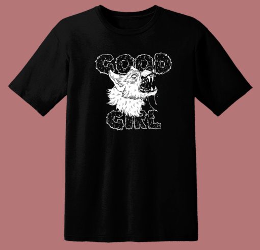 Good Girl Black Flowy Muscle T Shirt Style