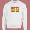 Kiss My Ass Parody 80s Sweatshirt