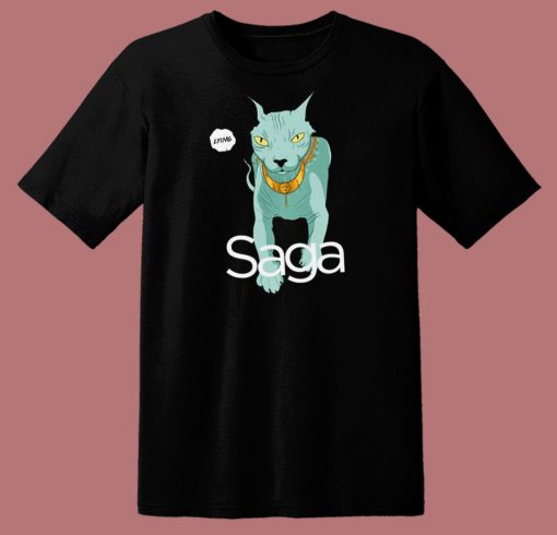 Lying Cat Cool In Saga T Shirt Style