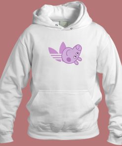 Peppa Pig Adidas Parody Hoodie Style