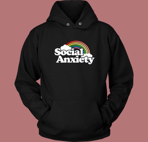 Social Anxiety Rainbow Hoodie Style