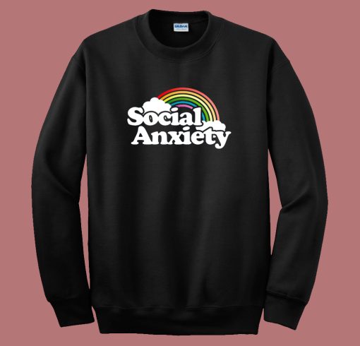 Social Anxiety Rainbow Sweatshirt