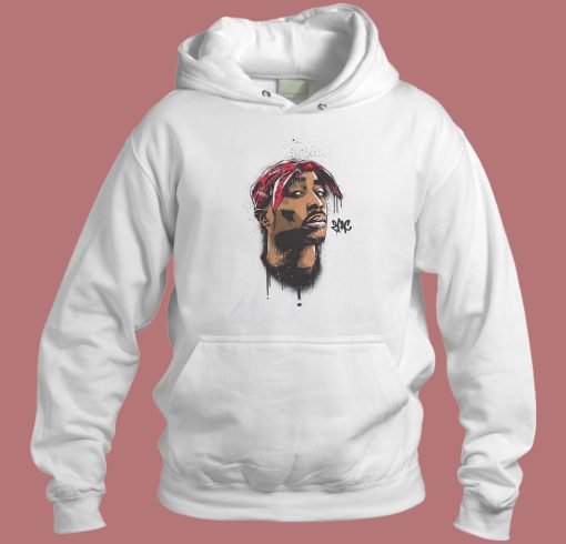 Vintage Tupac Shakur Face Hoodie Style