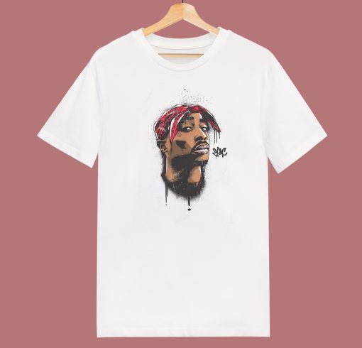 Vintage Tupac Shakur Face T Shirt Style