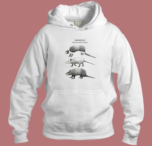 Armadillo Opossum Heavy Armor Hoodie Style