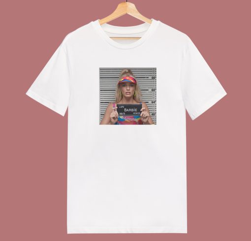 Barbie Mugshot Margot Robbie T Shirt Style