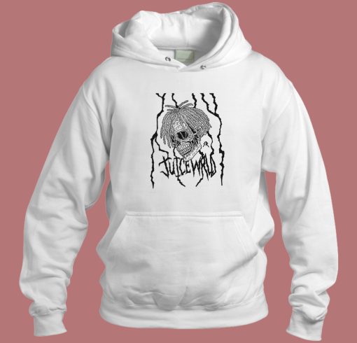 Juice Wrld Skull Metal Hoodie Style