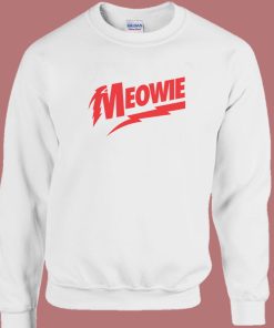 Meowie David Bowie Parody Sweatshirt