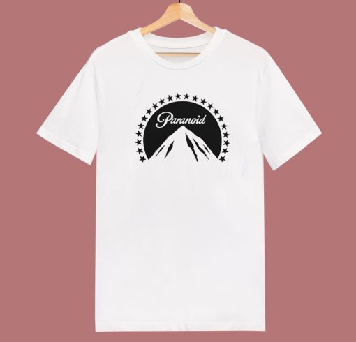 Paramount Paranoid Logo Parody T Shirt Style