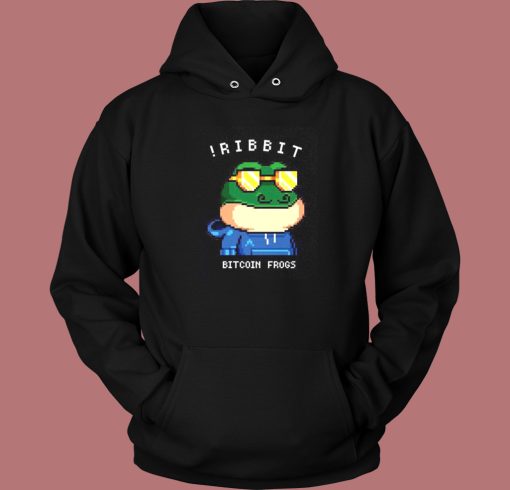 Ribbit Bitcoin Frogs Funny Hoodie Style