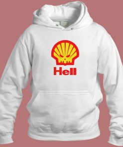 Shell Hell Logo Parody Hoodie Style
