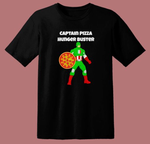 Captain Pizza Hunger Buster T Shirt