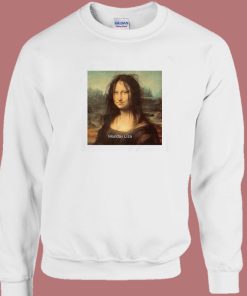 Monday Lisa Mona Lisa Parody Sweatshirt