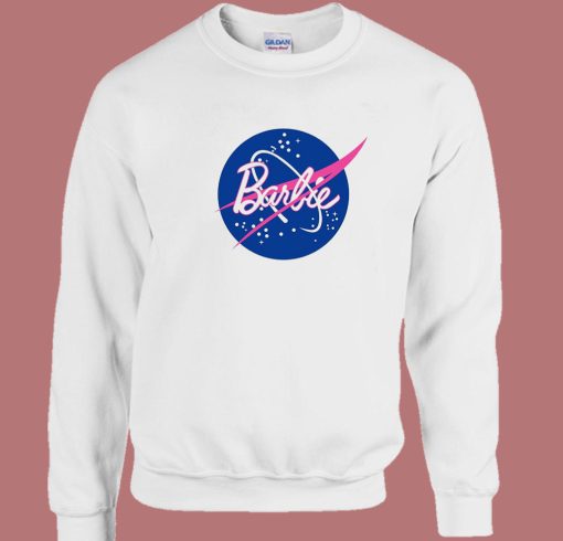 Barbie Nasa Logo Parody Sweatshirt