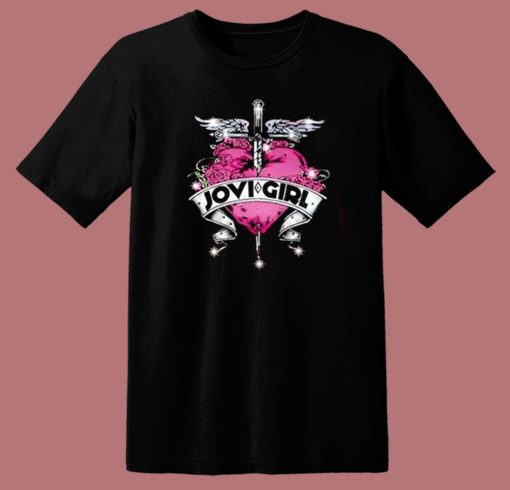 Bon Jovi Heart Jovi Girl T Shirt Style