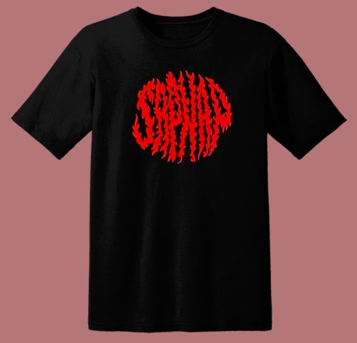 Sapnap Flame Circle T Shirt Style