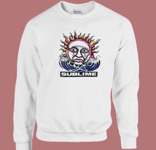 Vintage Sublime Crying Sun On Sweatshirt