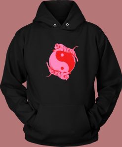 Yin Yang Tiger Pink Hoodie Style