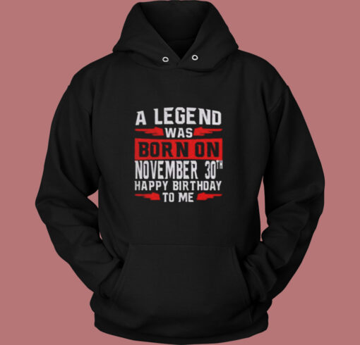 A Legend Was Born On November Vintage Hoodie