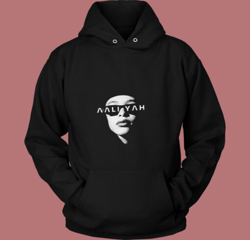 Aaliyah Girl Rapper Photoshoot Vintage Hoodie