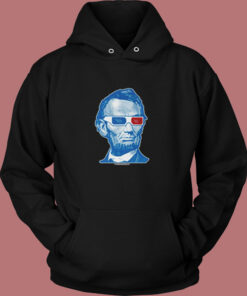 Abraham Lincoln 3d Glasses Vintage Hoodie