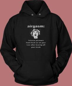 Airgasm Funny Mask Freedom Vintage Hoodie