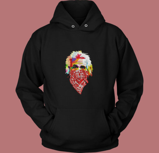 Albert Einstein Bandana Vintage Hoodie