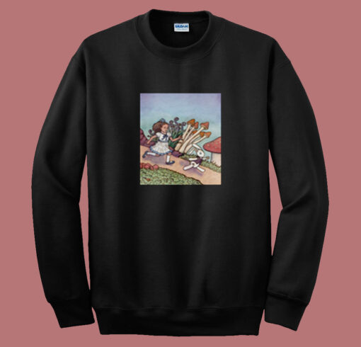 Alice Chased The White Rabbit Summer Sweatshirt