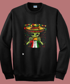 Alien Eating Taco Summer Sweatshirt