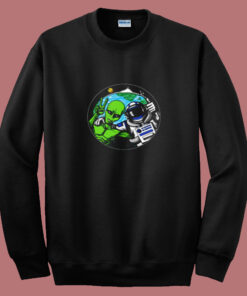 Alien Peace Sign Summer Sweatshirt