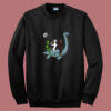 Alien Unicorn Bigfoot Riding Loch Ness Monster Summer Sweatshirt