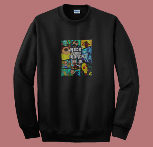 All Seasons Rick & Morty Mash Up Summer Sweatshirt