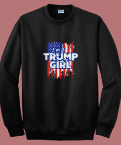 American Flag I’m A Trump Girl Summer Sweatshirt